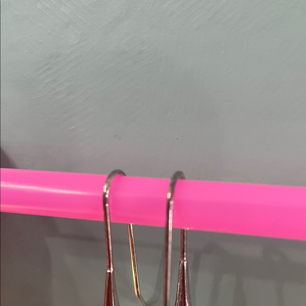 NVC 925 Sterling Silver Dangle Tear Drop Earrings Hook Modernist Signed Lot - Picture 2 of 7